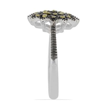 BUY STERLING SILVER  AUSTRIAN MARCASITE GEMSTONE STYLISH RING